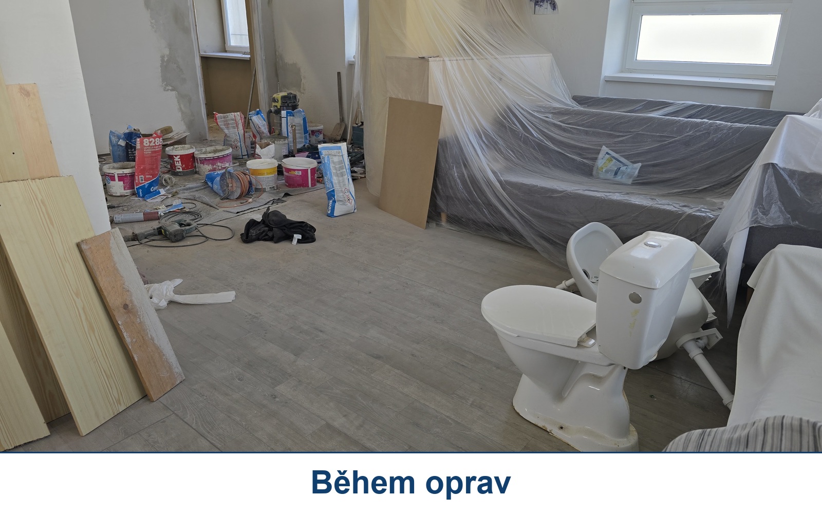 Během oprav